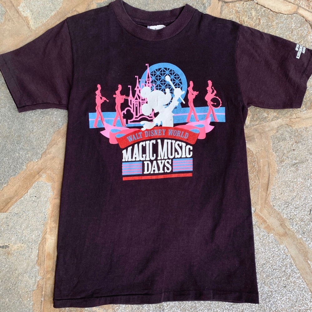 Vintage Walt Disney World Magic Music Days Participant Shirt, GUC, Small